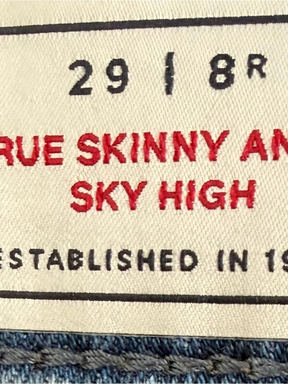 GAP True Skinny Ankle Sky High Distressed Jeans - Picture 7 of 8